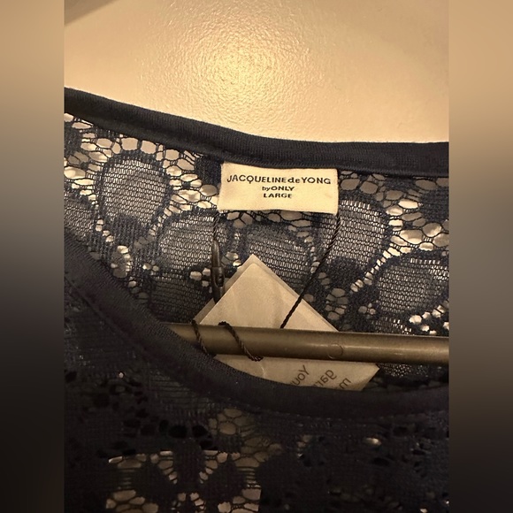 See through blue lace new top - Picture 2 of 2